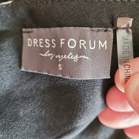 Y2K Babydoll Fairygoth Maxi Dress Small Plunge Sheer Floral Asymmetrical Lace - Picture 12 of 14